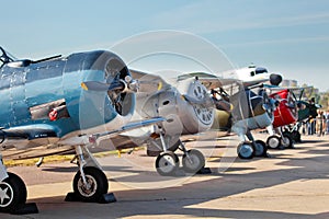 Old propeller aircrafts