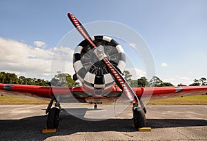 Old propeller airplane