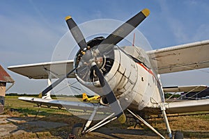 Old propeller plane