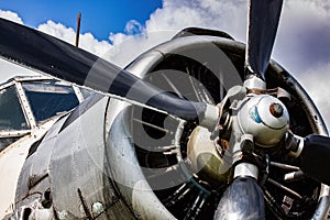 Old propeller plane