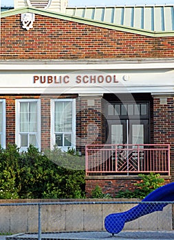 Old public school building