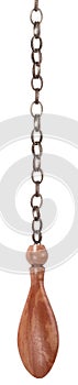 Old pull chain with wooden handle