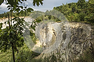 Old quarry in the area of the Krak Mound in Krakow