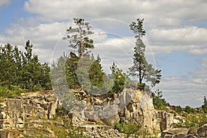 Old quarry in Jozefow. Poland photo