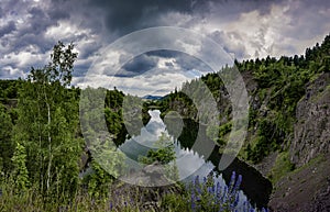 old quarry kamyki , gluszyca, lower silesian voivodeship