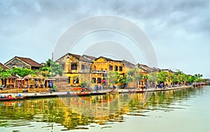 Old Quarter of Hoi An town in Vietnam photo
