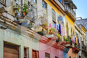 Old quarters in the Cuban capital of Havana