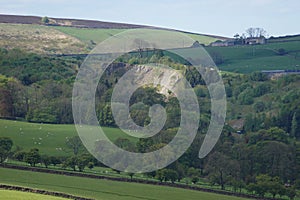 The old Quary at Raygill in the dales village of Lothersdale, Craven District, North Yorkshire, England, UK