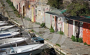 old quay of the inner port of Livorno photo