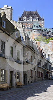 Old Quebec City and Frontenac Castle