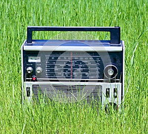 Old radio closeup