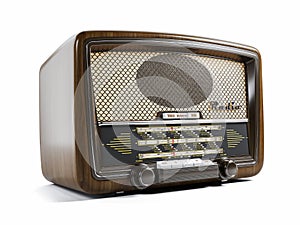 Old radio receiver 3d