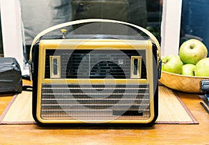 Old radio, retro, vintage