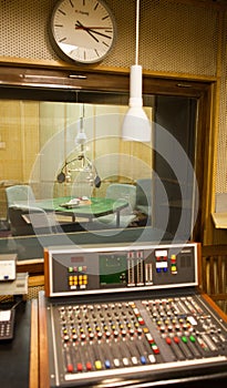 Old radio studio inside