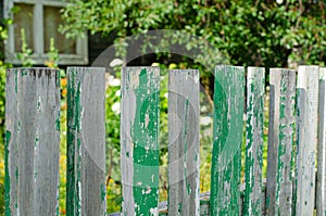 Old ragged fence
