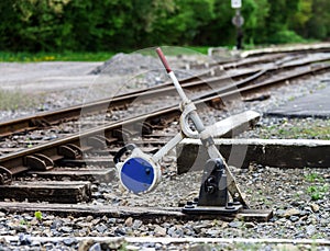 Old rail road perspective view.