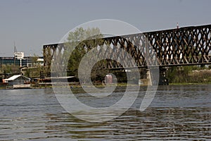 Old railroad bridge in Belgrade