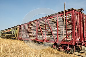 Old Railroad Stock Car photo