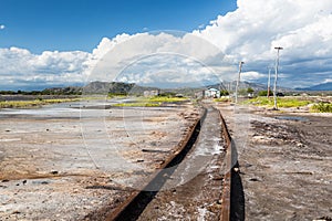 Old Railroad to the production of salt