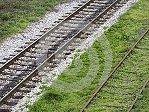 Old railroad tracks