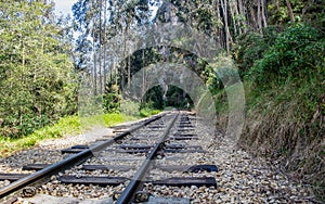 Old railway that crosses the municipality of Suesca D