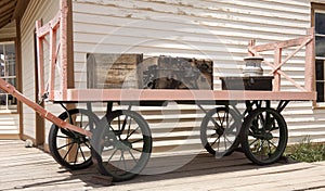 Old railway luggage cart