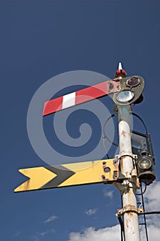 Old railway signal