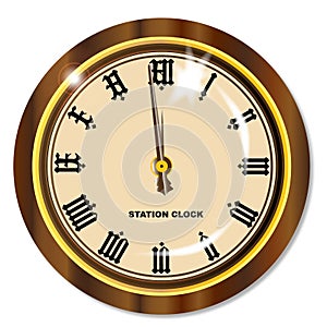 Old Railway Station Clock