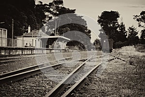 Old railway station photo