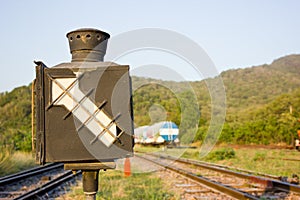 Old railway switching device