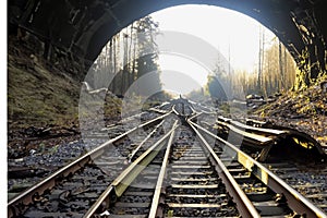 Old Railway Tunnel AI Generated