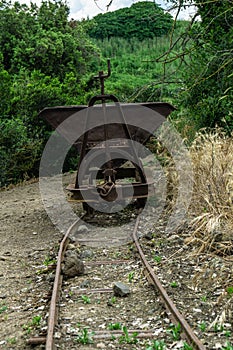 Old railway in the vulci park