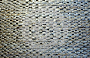 Old rattan mat of Thai culture for texture or background.