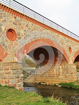 Old rebuild train bridge, Lithuania