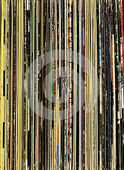 Old record collection background