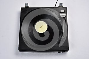 old record player vinyl record vintage piece electronic device old phonograph