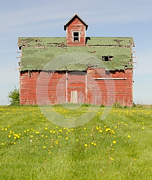 Old red barn