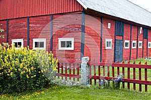 Old red barn