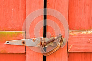 Old Red Barn Door