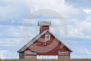 Old red barn in Iowa