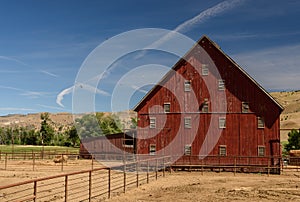 Old red barn