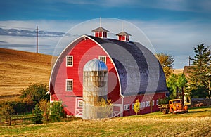 Red Barn in the fall photo