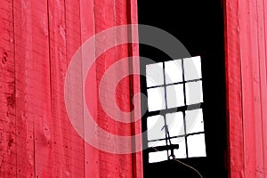 The old red barn,