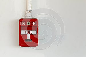 Old red box fire alarm