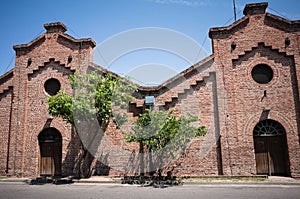 Old red brick building of museum called Museo de la Industria Brigadier photo