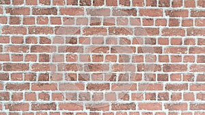 Old red brick wall background