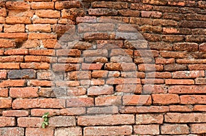 Old red brick wall. background of empty brick wall texture for background. detail for text creative,