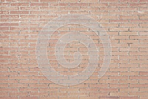 Old red brick wall background texture