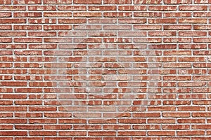 Old red brick wall background texture