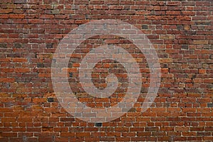 Old red brick wall